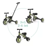 QPLAY Stager trojkolka 3 v 1 – Green