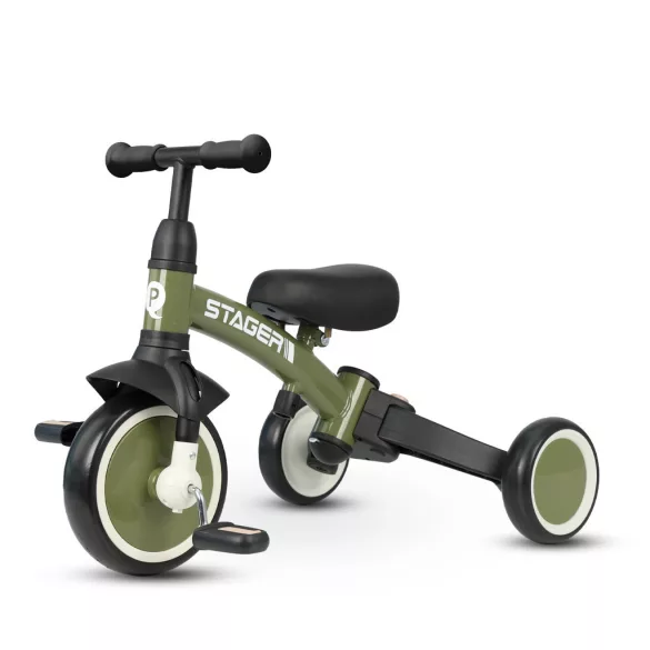QPLAY Stager trojkolka 3 v 1 – Green