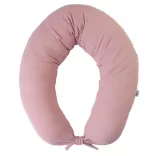 BABYMATEX Moon dojčiaci vankúš z mušelínu 260 cm – vintage ružová