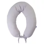 BABYMATEX Moon dojčiaci vankúš z mušelínu 260 cm – svetlosivý