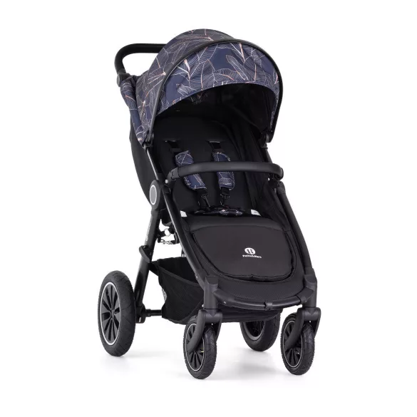 Športový kočík PETITE&MARS Street+ Air Black Limited 100 Palmtree