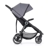 Športový kočík PETITE&MARS Street+ RWS Black Ultimate Grey