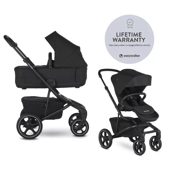 EASYWALKER Kombinovaný kočík Jimmey 2 v 1 Pepper Black LITE RWS
