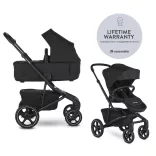 EASYWALKER Kombinovaný kočík Jimmey 2 v 1 Pepper Black LITE RWS
