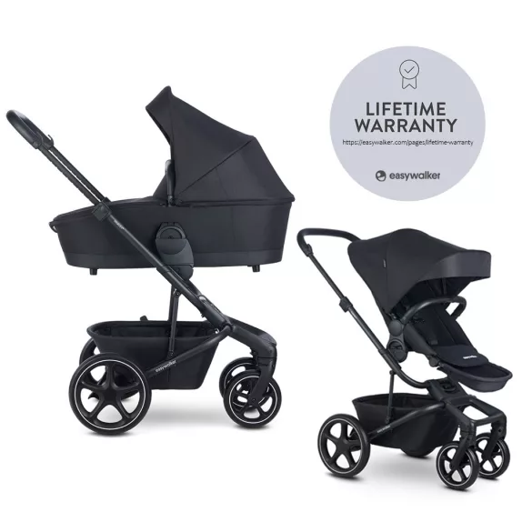EASYWALKER Kombinovaný kočík Harvey⁵ 2v1 Midnight Black LITE RWS