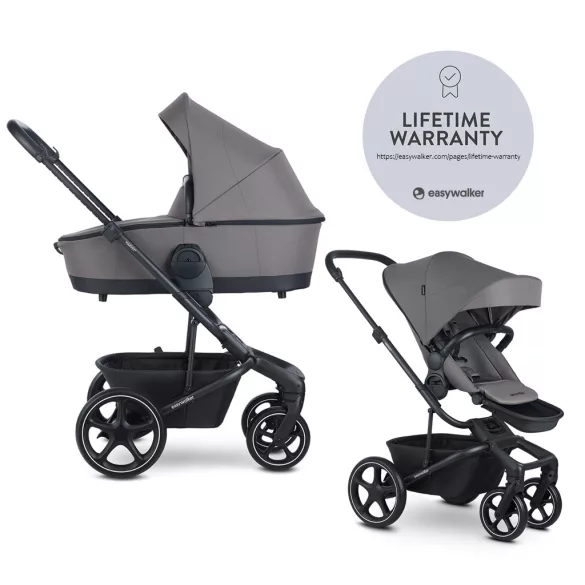 EASYWALKER Kombinovaný kočík Harvey5 2v1 Pebble Grey LITE RWS
