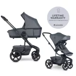 EASYWALKER Kombinovaný kočík Harvey⁵ Premium 2 v 1 Mineral Grey LITE RWS