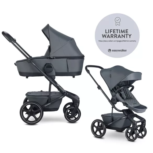 EASYWALKER Kombinovaný kočík Harvey⁵ Premium 2 v 1 Mineral Grey LITE RWS