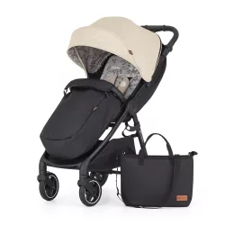   Detský kočík Petite&Mars Sport Royal3 Black - Sahara Beige