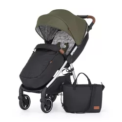  Detský kočík Petite&Mars Sport Royal3 Silver - Mature Olive