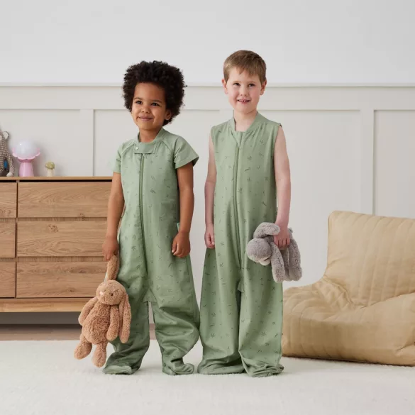 ERGOPOUCH Spací vak a dupačky 2 v 1 z organickej bavlny, vzor Willow, 8–24 mesiacov, 8–14 kg, 0,2 tog