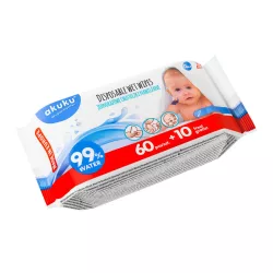 Akuku Vlhčené utierky (70 ks)