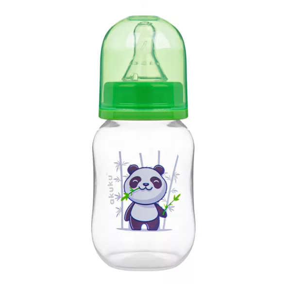 Akuku fľaša na mlieko 125 ml – Zelená