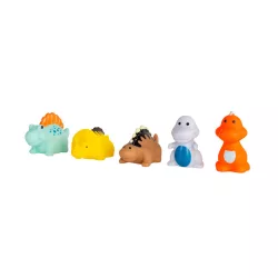 Akuku Kúpeľová hračka – Dinosaury (5 ks)