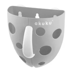 Akuku Úložná krabička na hračky do kúpeľa – Šedá