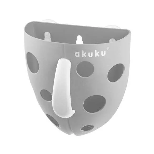 Akuku Úložná krabička na hračky do kúpeľa – Šedá