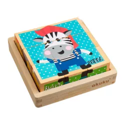 Akuku Baba vývojové puzzle kocky