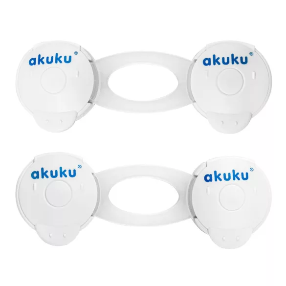 Akuku Bezpečnostný zámok (2 ks) – biely