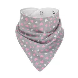   Akuku Baba bandana – zásterka (1 ks), na patent – Srdiečko