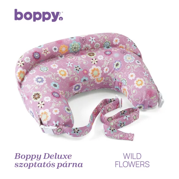 Kojací vankúš Chicco Boppy Deluxe s výplňou zachovávajúcou tvar – ružový