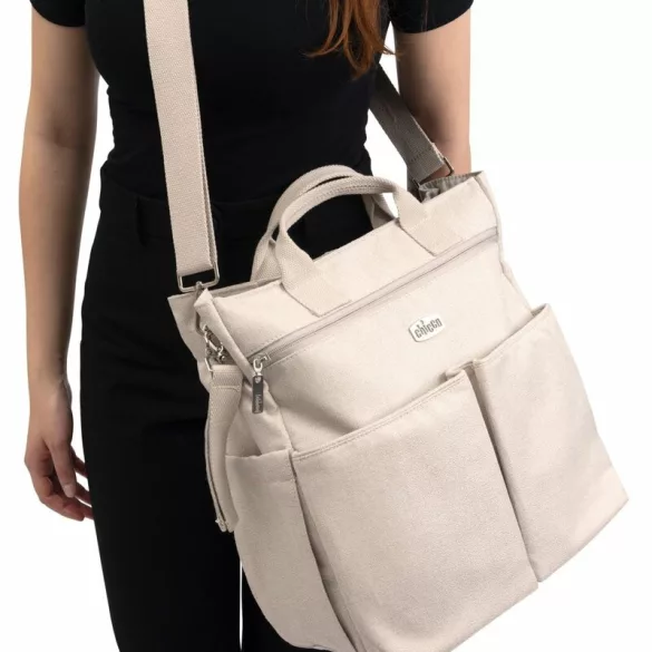 Chicco Parent Bag taška pre mamičky a taška cez rameno s 11 vreckami a prebaľovacou podložkou – sivá