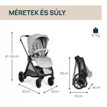 Detský kočík Chicco BELLAGIO s automatickým zatváraním do 22 kg, rozširovateľný na trojkolesový systém