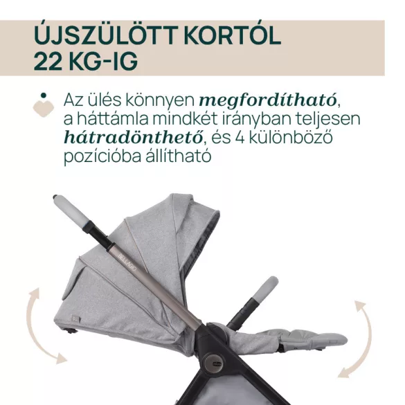 Detský kočík Chicco BELLAGIO s automatickým zatváraním do 22 kg, rozširovateľný na trojkolesový systém