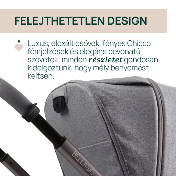 Detský kočík Chicco BELLAGIO s automatickým zatváraním do 22 kg, rozširovateľný na trojkolesový systém