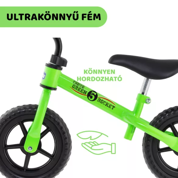 Chicco Bežecké kolo Balance Bike Green Rocket 2–5 rokov