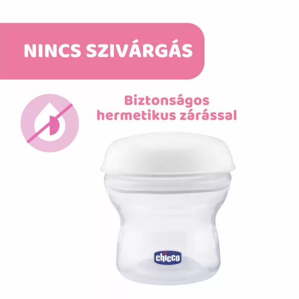 Chicco NaturalFelling Nádoby na mlieko, 4x150 ml na skladovanie materského mlieka, multifunkčné nádoby