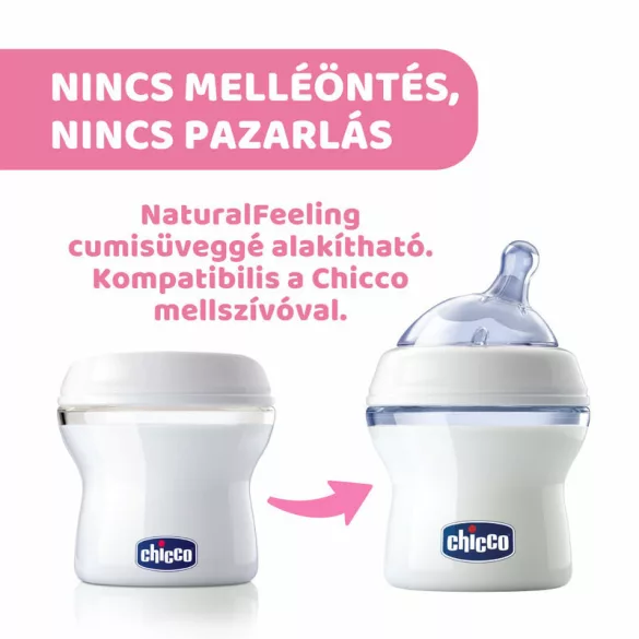 Chicco NaturalFelling Nádoby na mlieko, 4x150 ml na skladovanie materského mlieka, multifunkčné nádoby