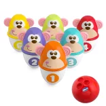 Chicco Monkey Strike – opičia bowlingová a stavebná hračka, aktívny šport a hra