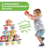 Chicco Monkey Strike – opičia bowlingová a stavebná hračka, aktívny šport a hra