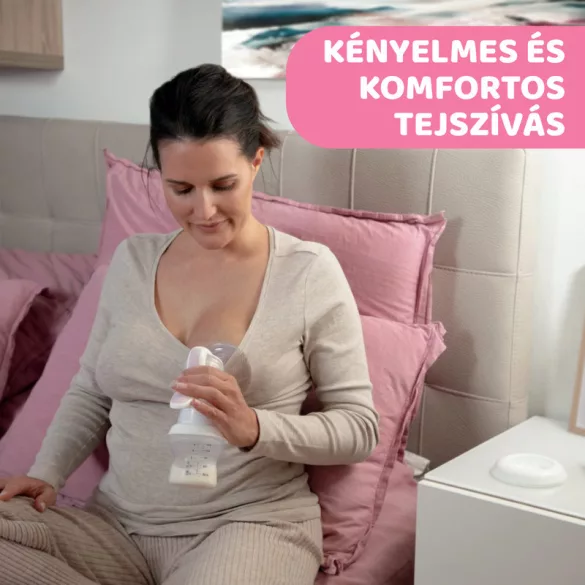 Chicco NaturalFeeling ručná odsávačka mlieka, použiteľná s fľašou NaturalFeeling