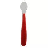 Chicco Red Up mäkká silikónová lyžička, červená