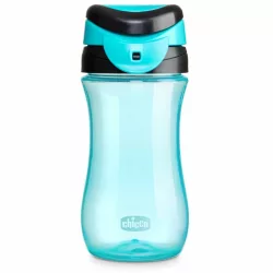 Chicco Kids Cup 350 ml, pohárik s okrajom, 2 roky, modrý