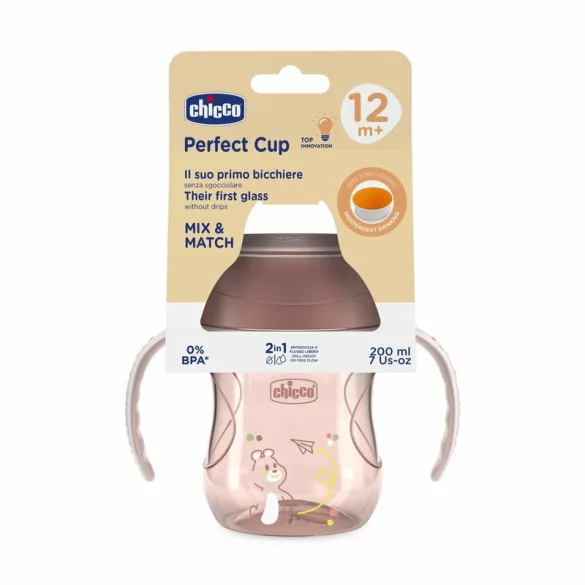 Chicco Perfect Cup 360° detský pohárik s okrajom, 200 ml