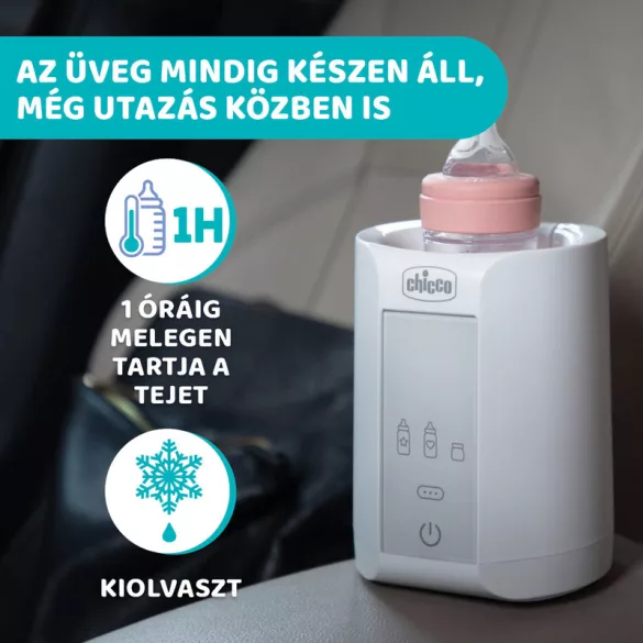 Chicco Ohrievač fľašiek Home-Travel pre domáce použitie a do auta s adaptérom