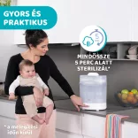 Chicco Elektrický parný sterilizátor 3 v 1 – biely