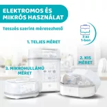 Chicco Elektrický parný sterilizátor 3 v 1 – biely