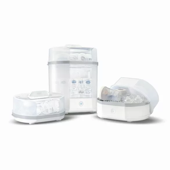 Chicco Elektrický parný sterilizátor 3 v 1 – biely