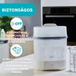 Chicco Elektrický parný sterilizátor 3 v 1 – biely