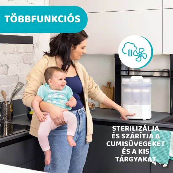 Chicco Elektrický sterilizátor a sušička s 4 programami