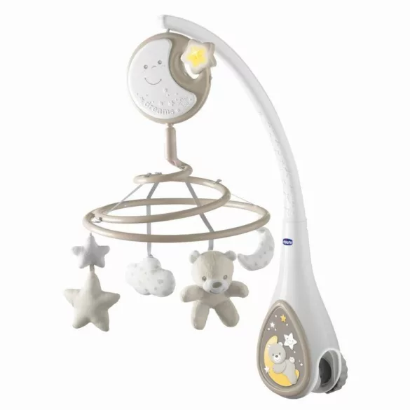 Chicco Next 2 Dreams hudobná otočná hračka – nočné svetlo Neutral