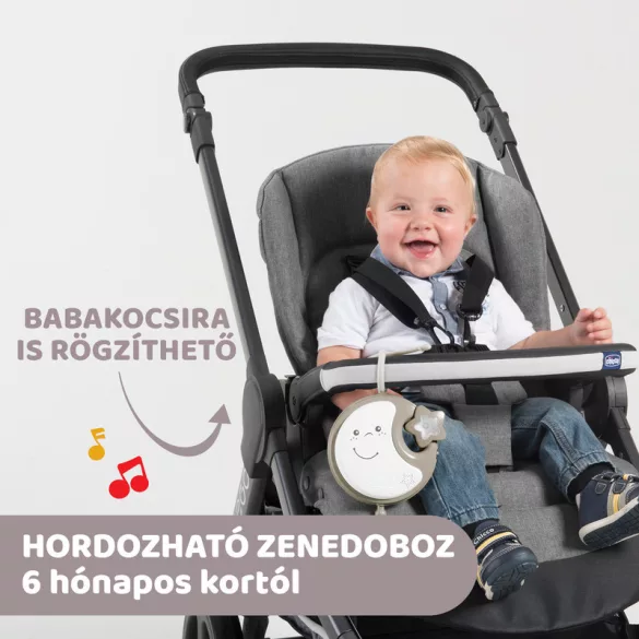 Chicco Next 2 Dreams hudobná otočná hračka – nočné svetlo Neutral