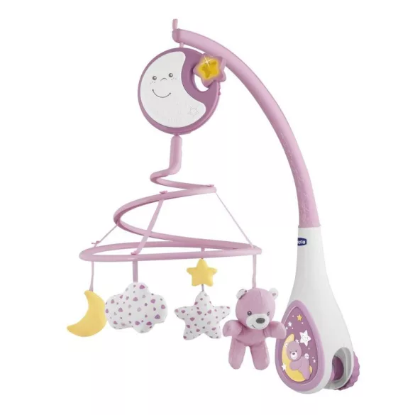 Chicco Next 2 Dreams hudobná otočná hračka – nočné svetielko, ružová