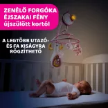 Chicco Next 2 Dreams hudobná otočná hračka – nočné svetielko, ružová