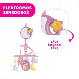Chicco Next 2 Dreams hudobná otočná hračka – nočné svetielko, ružová