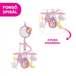 Chicco Next 2 Dreams hudobná otočná hračka – nočné svetielko, ružová