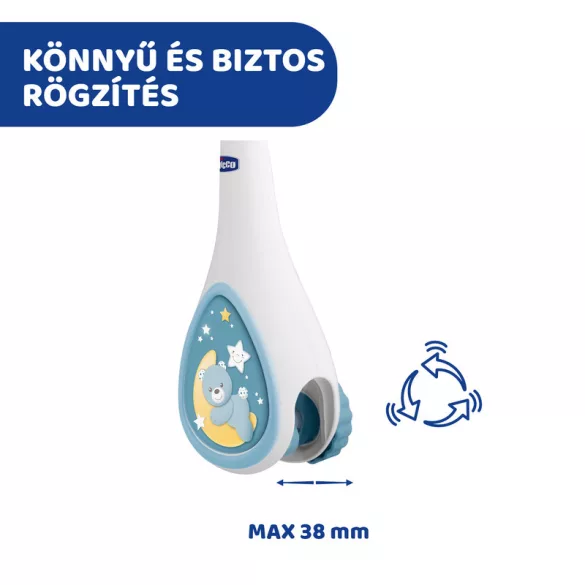 Chicco Next 2 Dreams hudobný otočný projektor – nočné svetlo modré